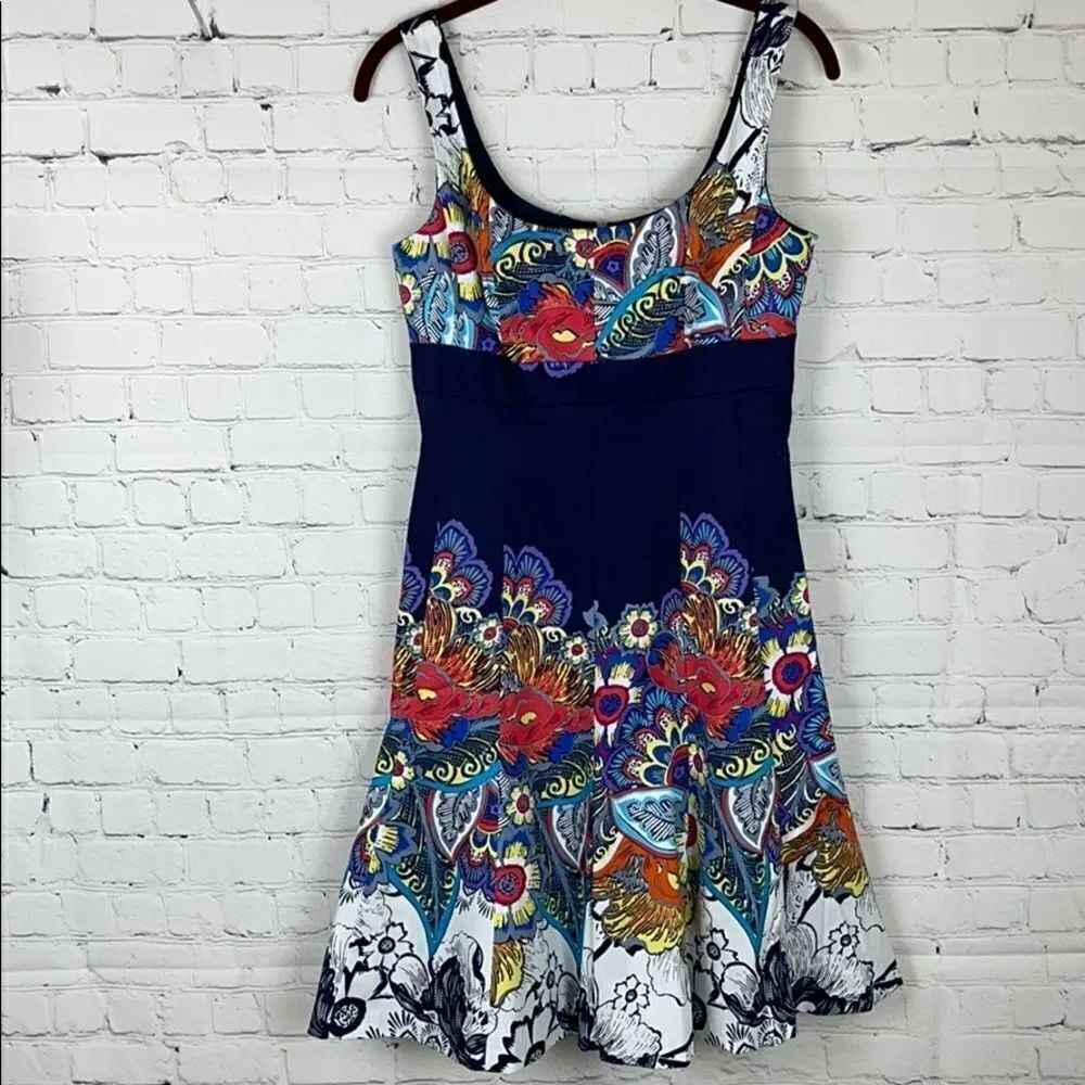 Nine West Floral Fully Lined Dress